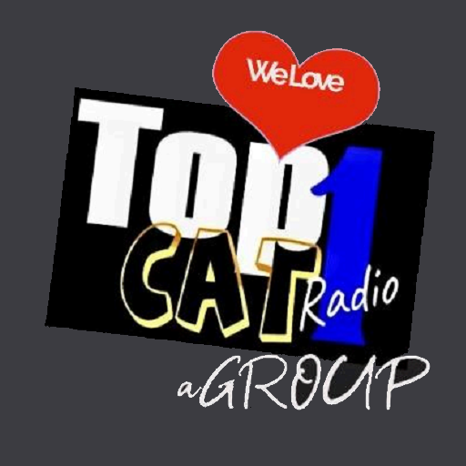 TopCat Radio Group logo Text: We Love TopCat Radio Group.